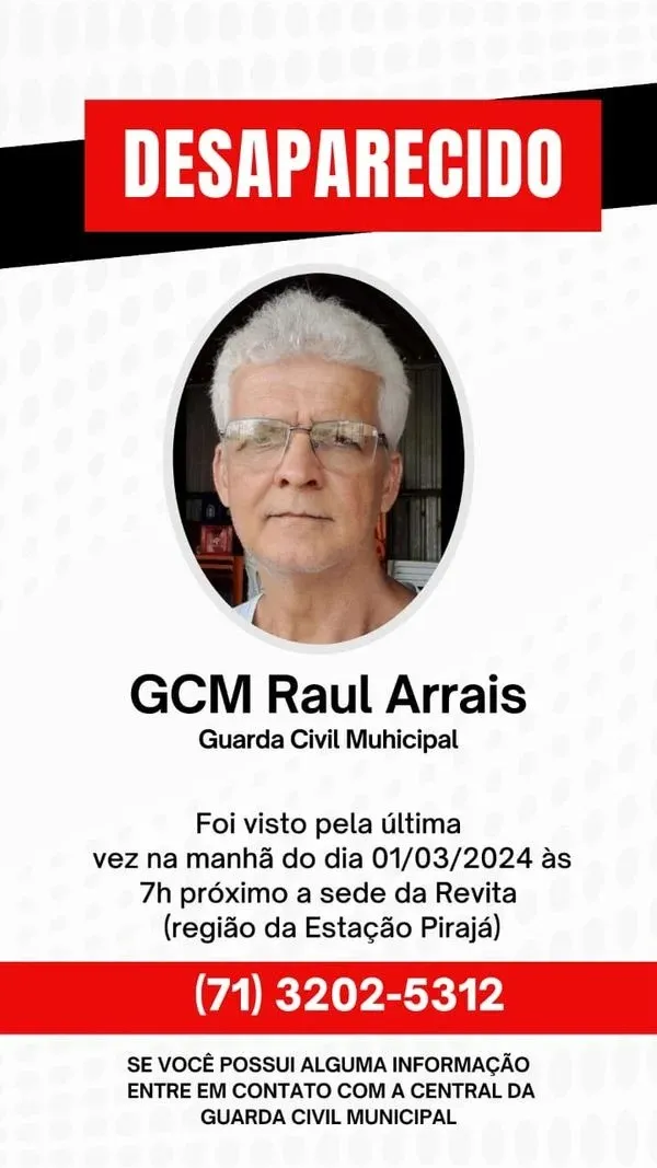 Imagem ilustrativa da imagem Guarda civil municipal desaparece em Salvador
