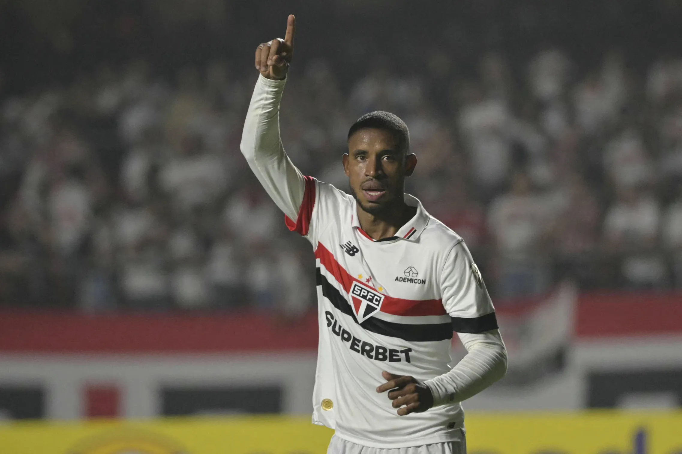 André Silva marcou o primeiro gol  do São Paulo contra o Cobresal-CHI
