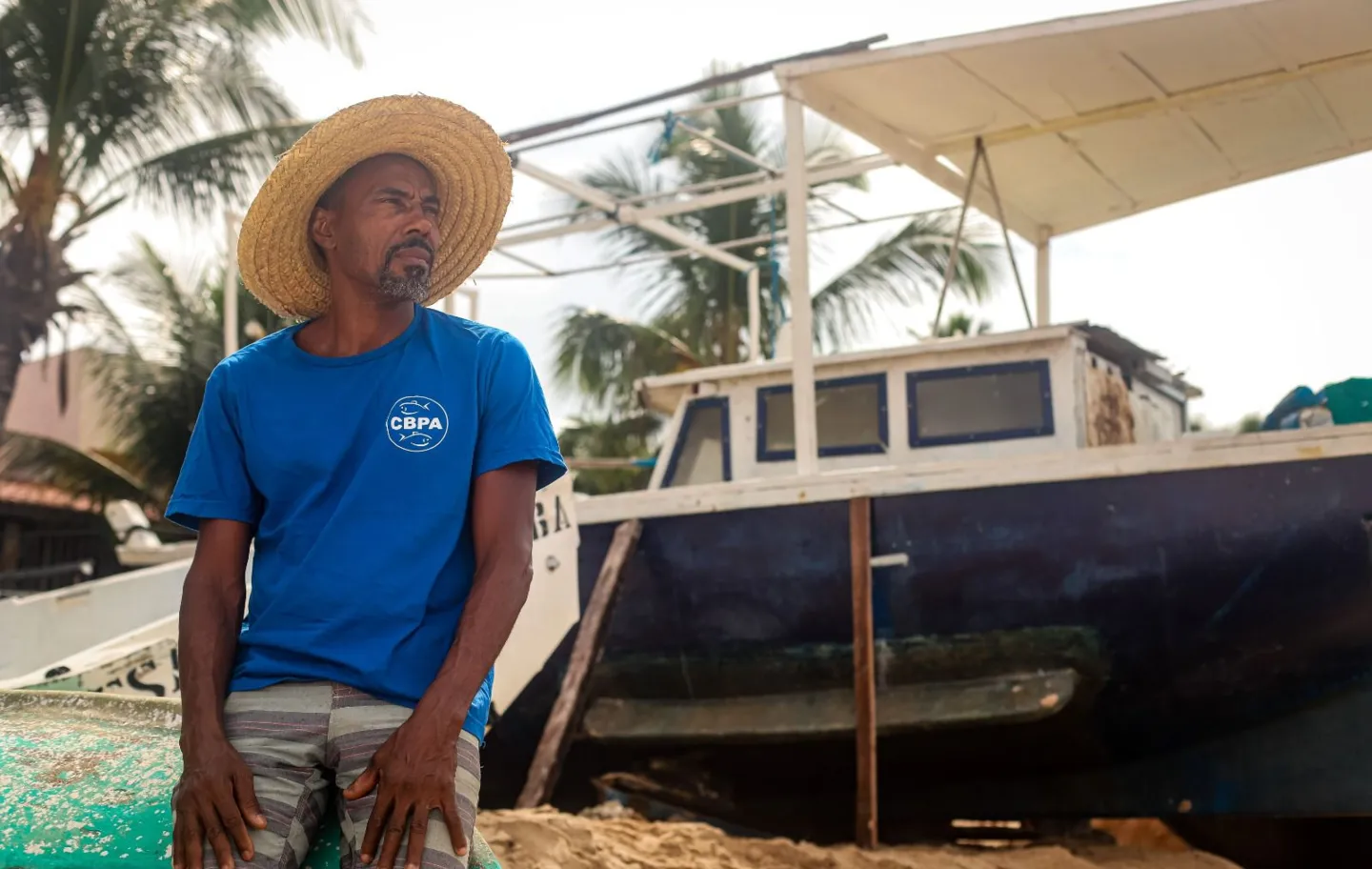 Ari Pescador, presidente da Colônia de Pescadores de Itapuã