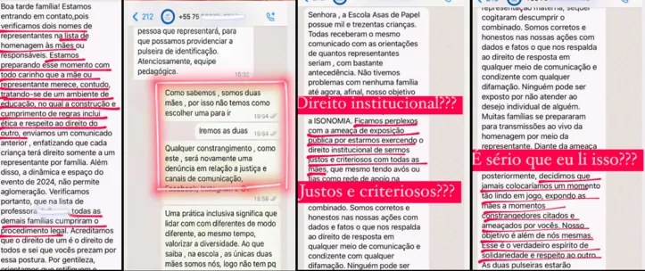 Imagem ilustrativa da imagem Casal relata caso de LGBTQIA+fobia em evento do Dia das Mães em escola