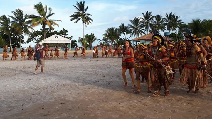 Aldeia Coroa Vermelha, da etnia Pataxó, no sul da Bahia