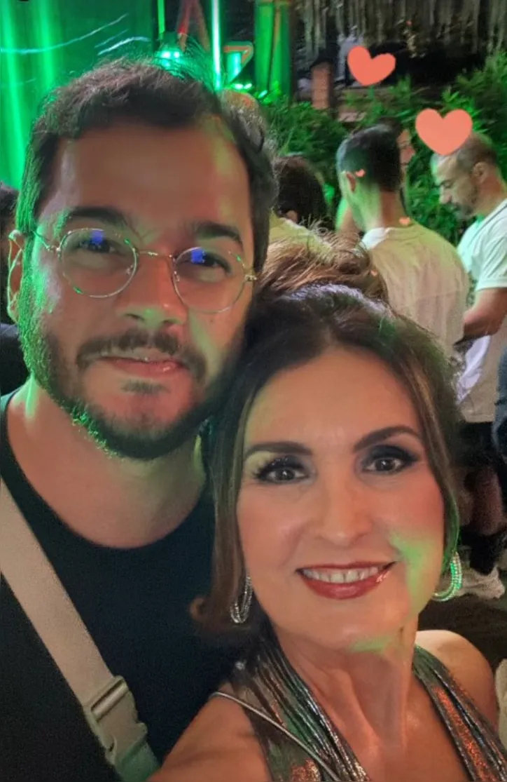 Fátima Bernardes e o namorado, Hugo Gadelha