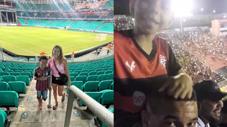 Azânia e Ávine na Fonte Nova e Leandro e  Arthur no Barradão