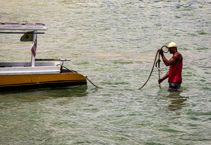 São Tomé de Paripe: pescador tira sobrevivência da água