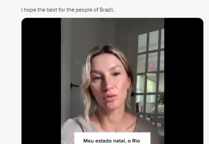 Aitude de Musk se deu após pedido de Gisele