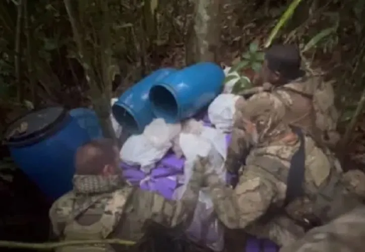 Acampamento usado por facção descoberto em zona de mata em Valéria, em março deste ano