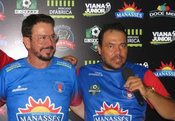 Marcos Manassés (à esq.) ao lado de Fernando Viana Júnior