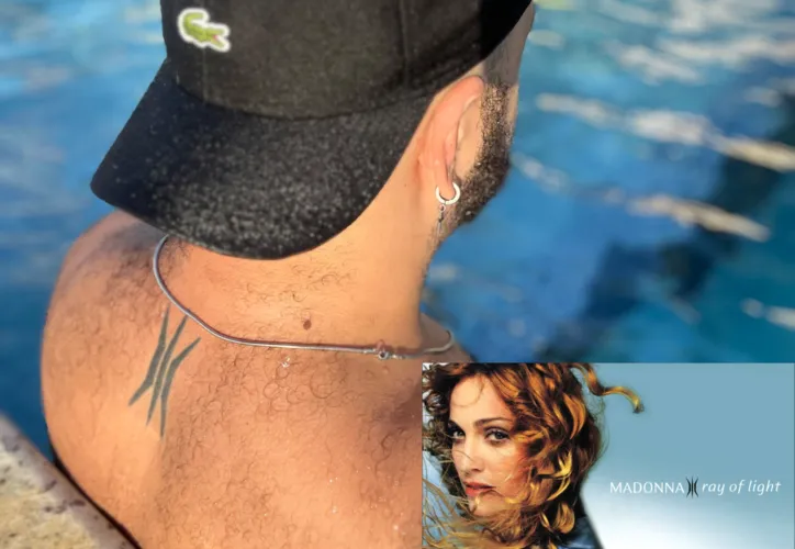 João fez tatuagem inspirada em Madonna