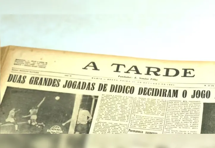 Capa do Jornal A TARDE em outubro de 1961