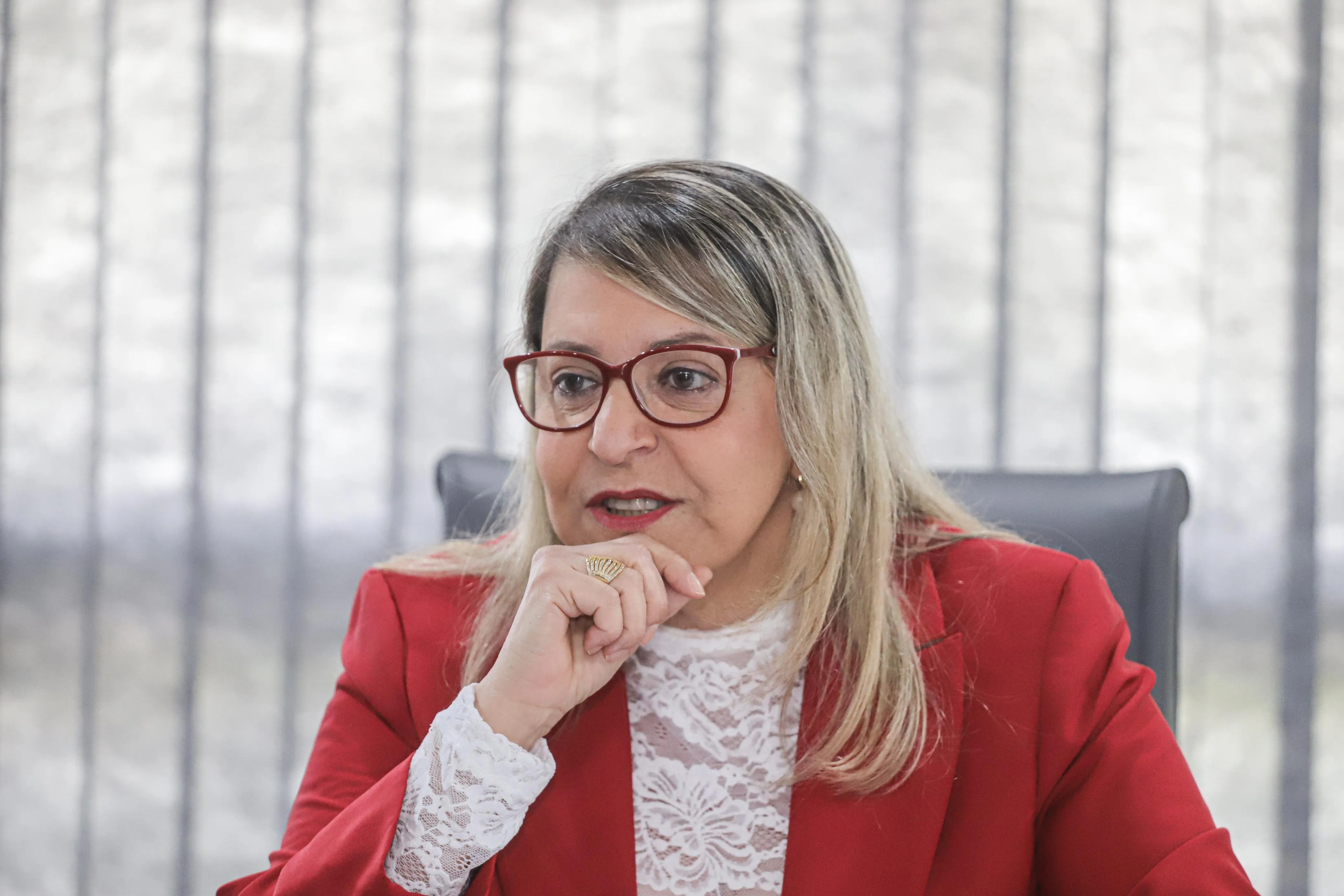 Desembargadora Cynthia Maria Pina Resende em visita ao Grupo A TARDE