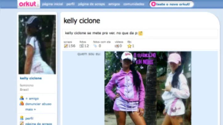 Kelly Cylone tinha pelo menos 600 comunidades no Orkut