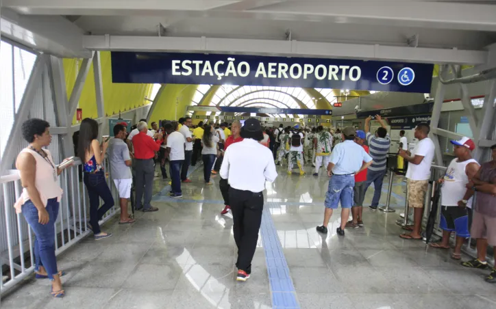 Governo aguarda que a Estação Aeroporto atinja meta de circulação, para liberar construção da Estação Lauro de Freitas