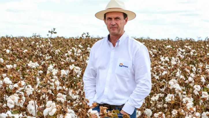 Na Bahia, 92% do algodão são produzidos em propriedades certificada. Na foto, Luís Carlos Bergamaschi, presidente da Abapa