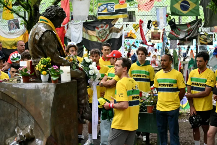 Tributo à Ayrton Senna no autódromo Enzo e Dino Ferrari