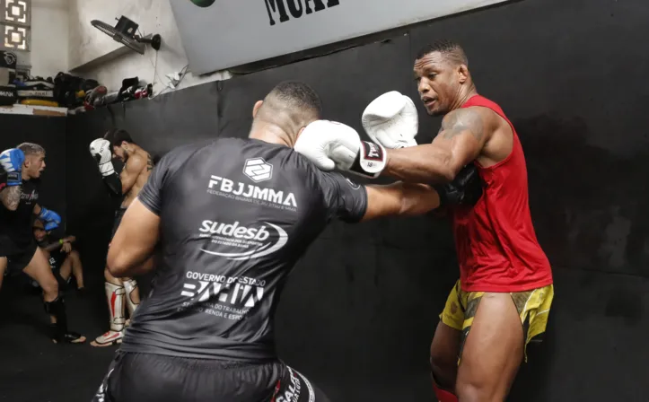 Malhadinho durante último treino em solo soteropolitano