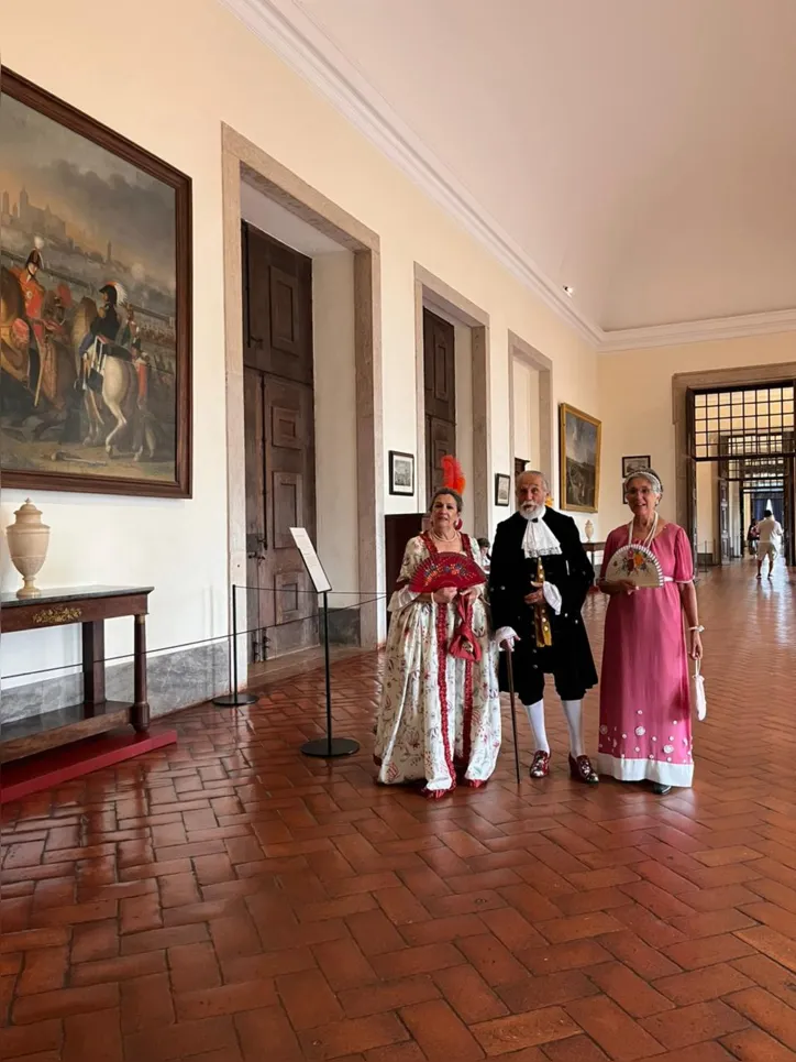 Voluntários do museu do Palácio de Mafra