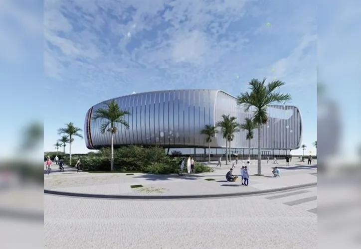 Projeto da Arena Multiuso, que será construída pela prefeitura de Salvador e receberá eventos esportivos
