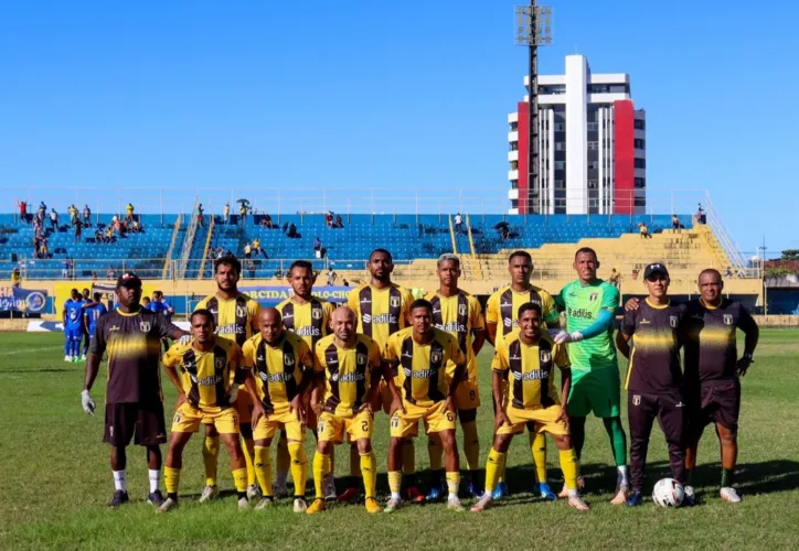 Time do Grapiúna no Estádio Mário Pessoa, em jogo da Série B do Baianão