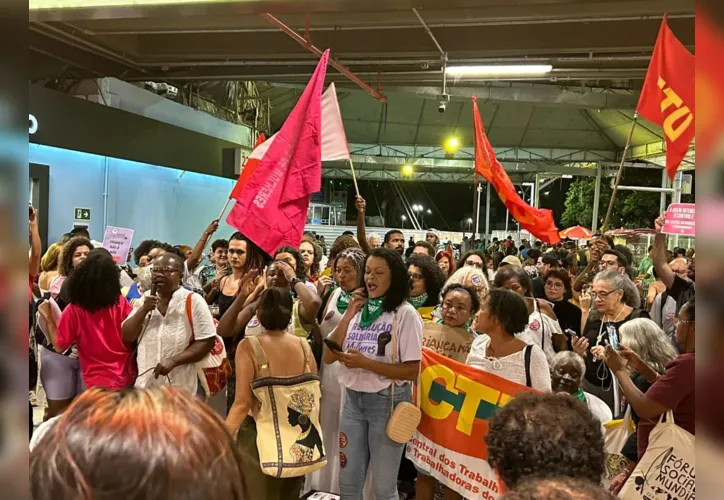 Protesto foi realizado na Estação da Lapa, na última sexta-feira