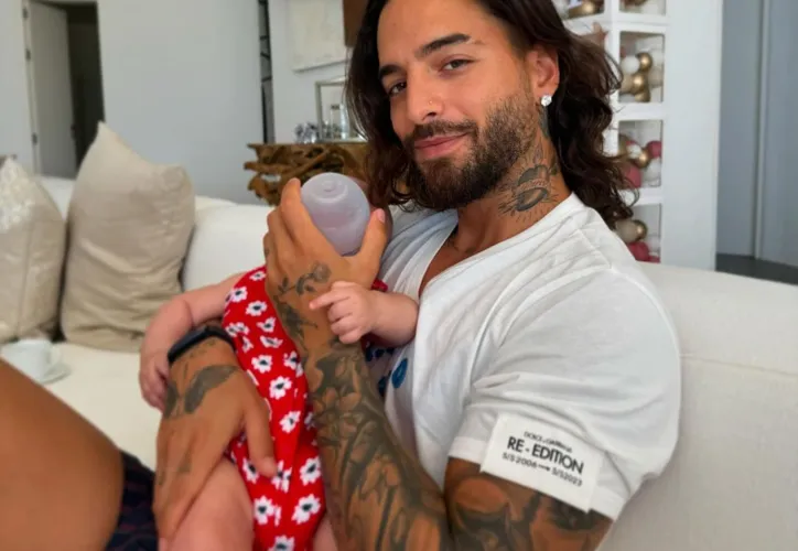 Maluma e a pequena Paris