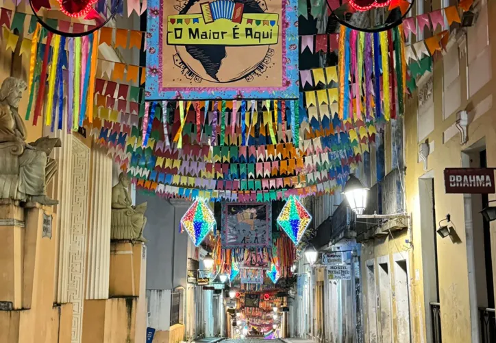 Imagem ilustrativa da imagem Veja como está a decoração de São João no Pelourinho