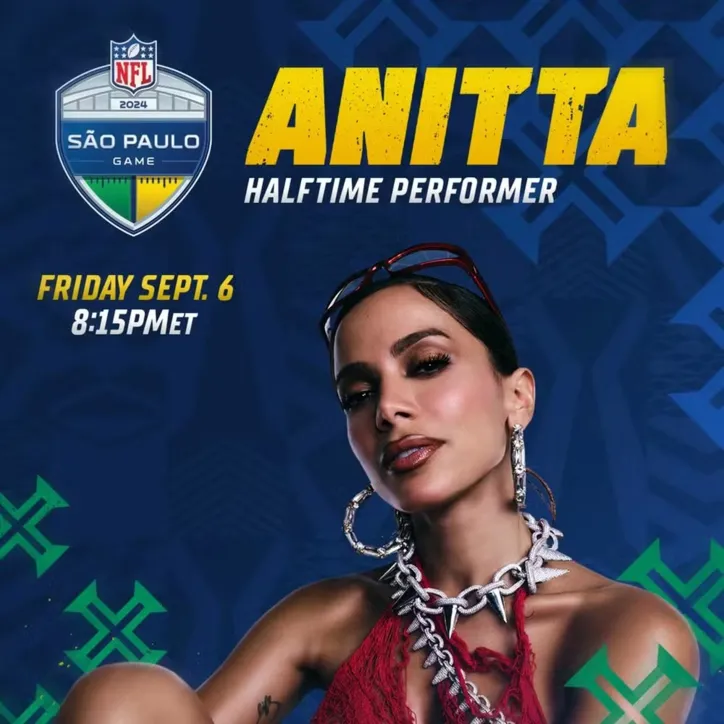 Imagem ilustrativa da imagem Anitta e Luísa Sonza são confirmadas como atrações da NFL