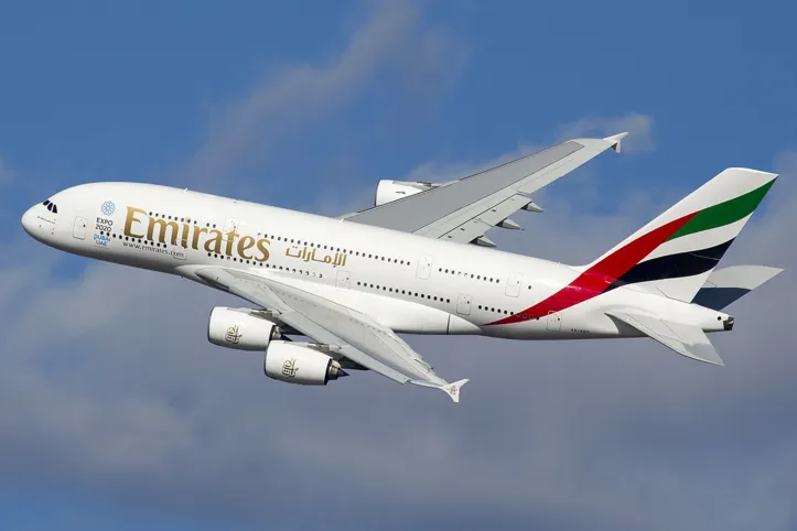 Aeronave é usada pela Emirates