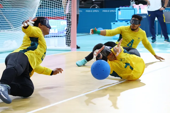 Imagem ilustrativa da imagem Brasil conquista bronze no Goalball masculino ao vencer a China