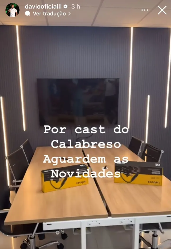 Novidade anunciada por Davi