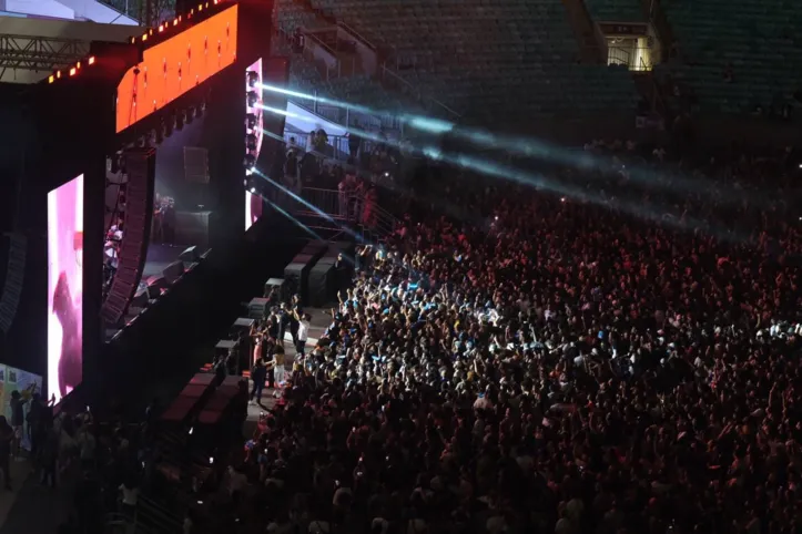 Público na Arena Fonte Nova durante o Festival gratuito Soujuvs