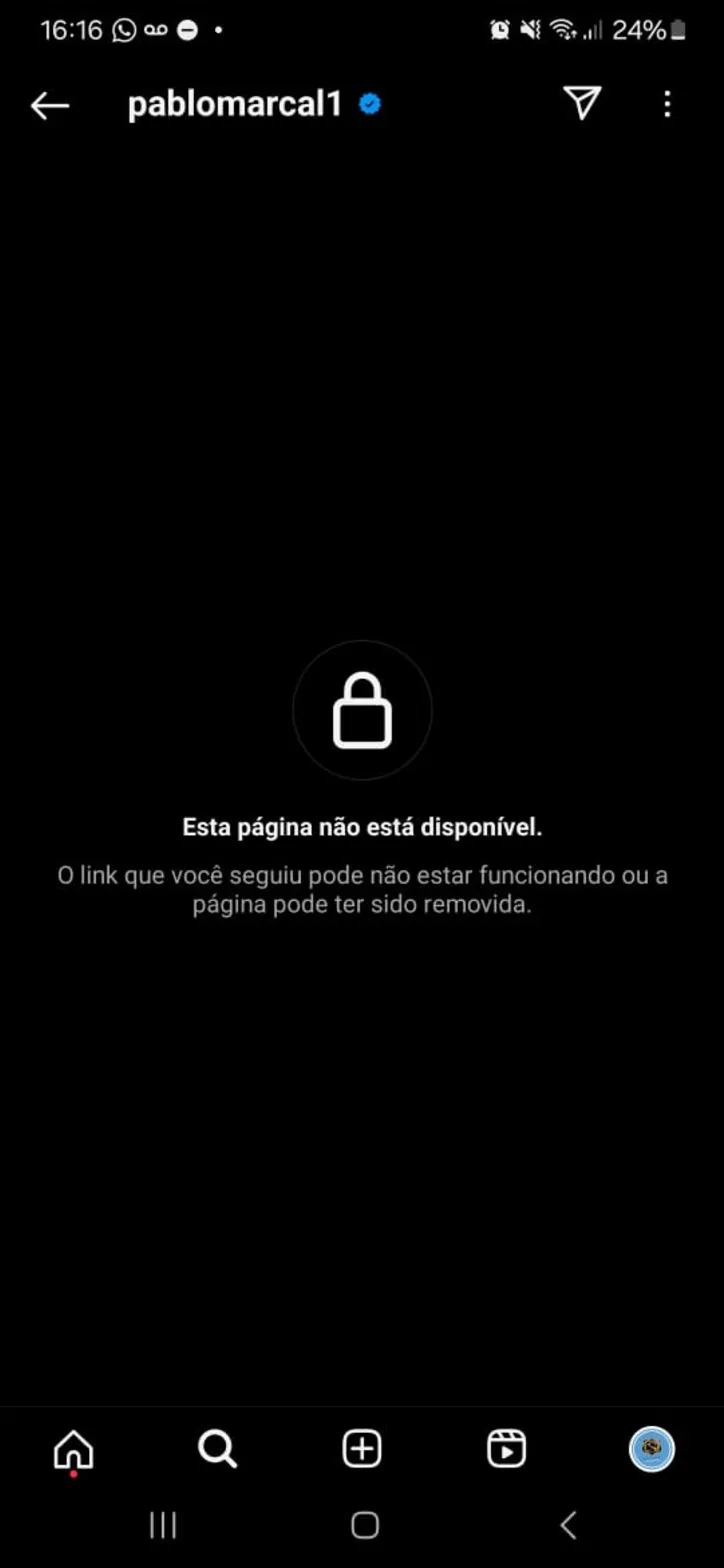 Conta do Instagram de Marçal foi suspensa neste sábado, 5.