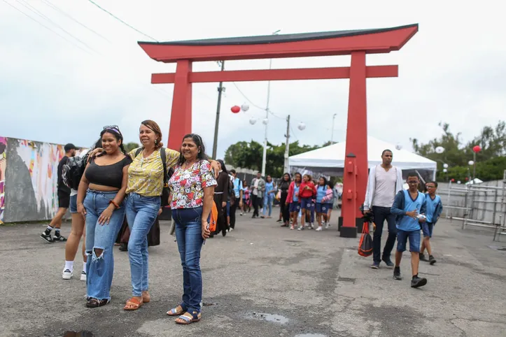 Imagem ilustrativa da imagem Mesmo com chuva, baianos marcam presença no Bon Odori