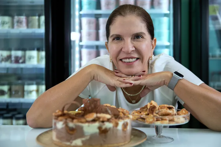 Katia Luz, proprietária da sorveteria Gelato Luce