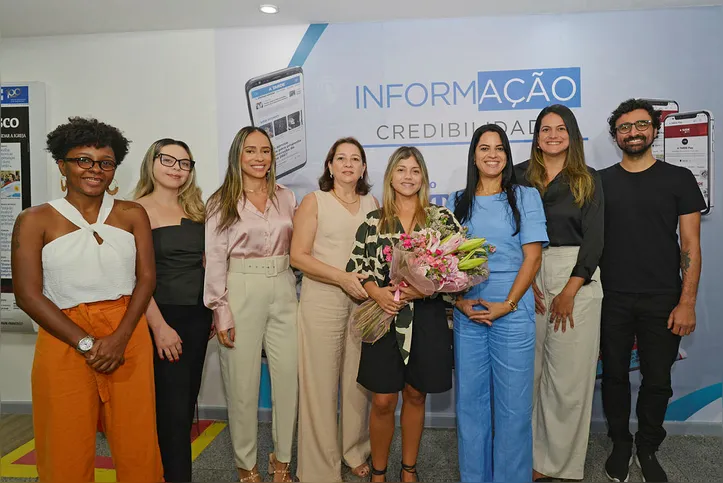 Helaine Souza e equipe do Programa A TARDE Educação