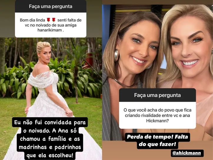 Ticiane Pinheiro e Ana Hickmann