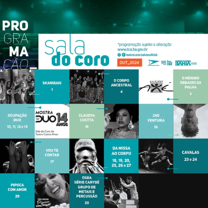 Programação da Sala do Coro