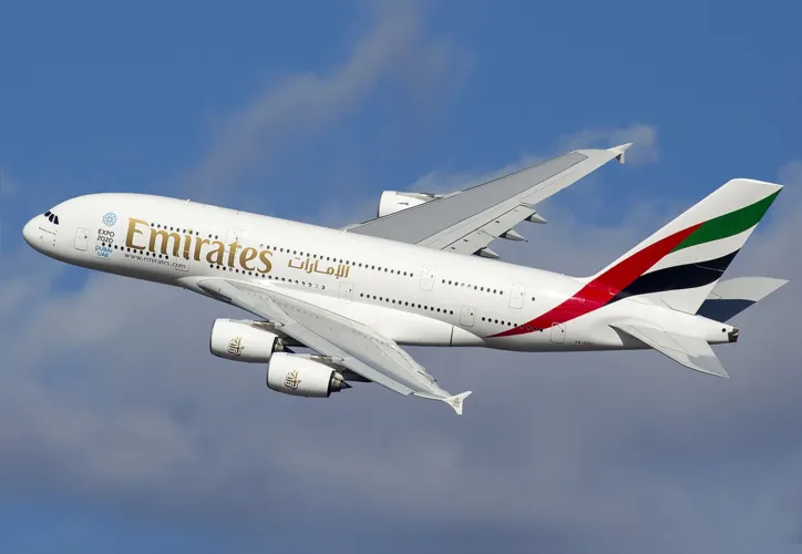 Aeronave é usada pela Emirates