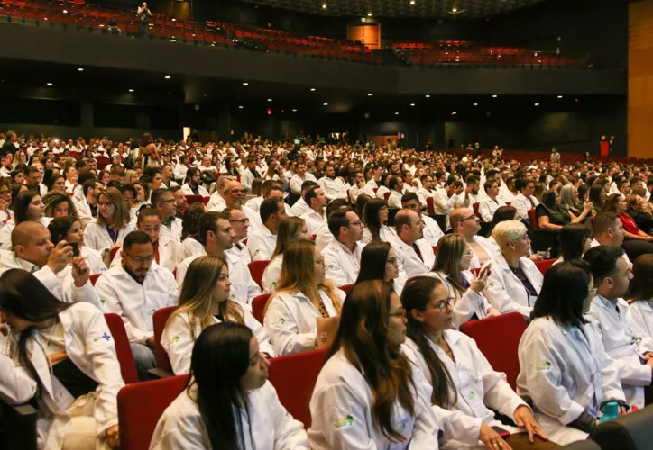 Cerimônia de acolhimento de profissionais do Mais Médicos, em Brasília