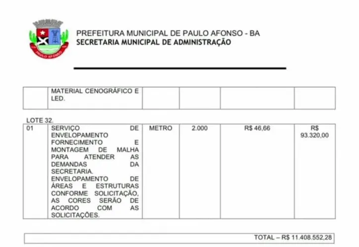 Imagem ilustrativa da imagem Prefeitura de Paulo Afonso pode gastar R$11 milhões em festas
