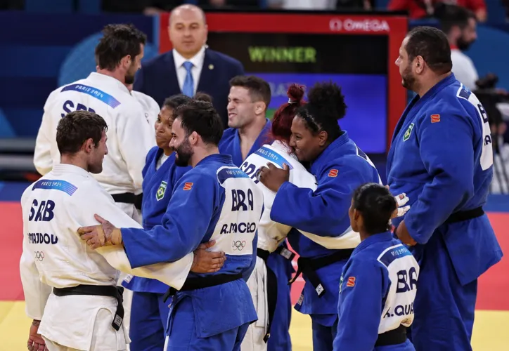 Imagem ilustrativa da imagem É BRONZE! Em vitória heroica de Rafa Silva, Brasil vence no judô