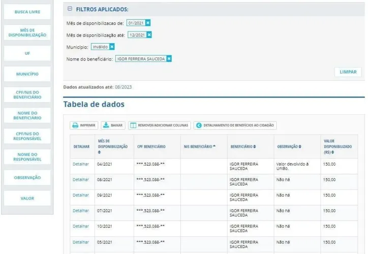 Imagem ilustrativa da imagem Motorista que matou motociclista recebeu mais de R$ 5 mil de auxílio