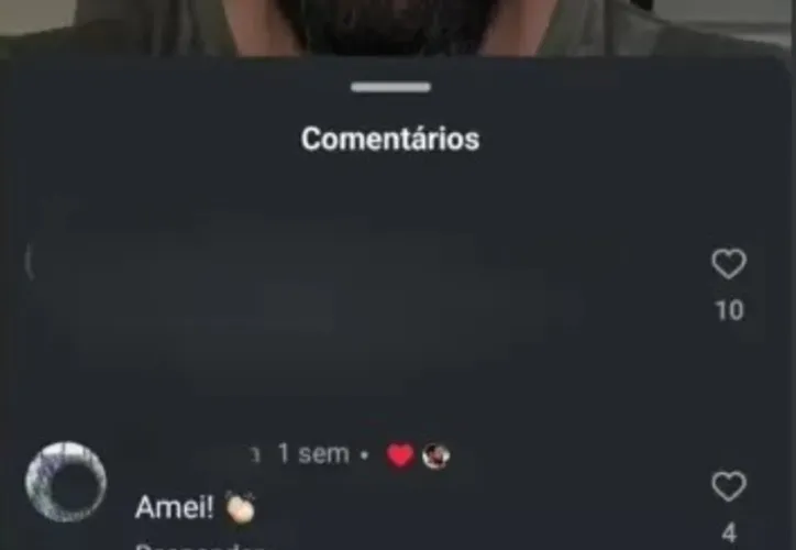 Com perfil fake, Sandy comenta em foto de novo affair