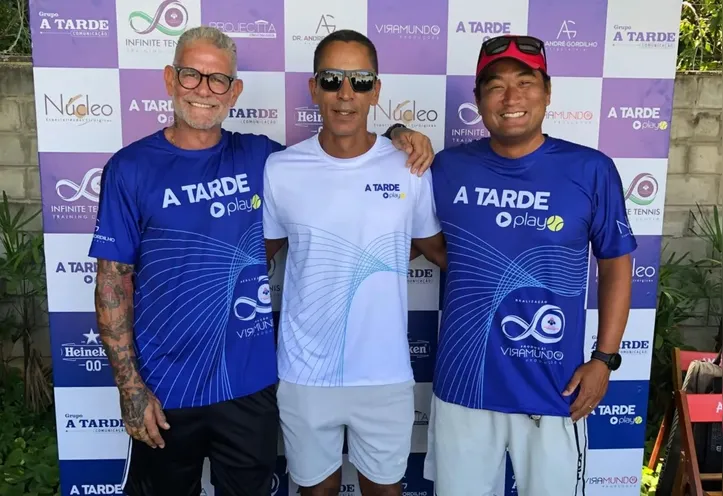 Ildázio Tavares Jr., José  Evaldo Silva e Newton Mizutani compõem  a organização do evento esportivo