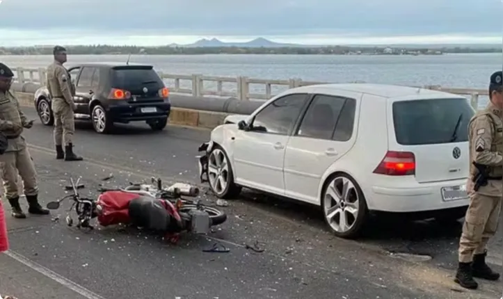 Motorista da moto morreu, e garupa está em estado grave.