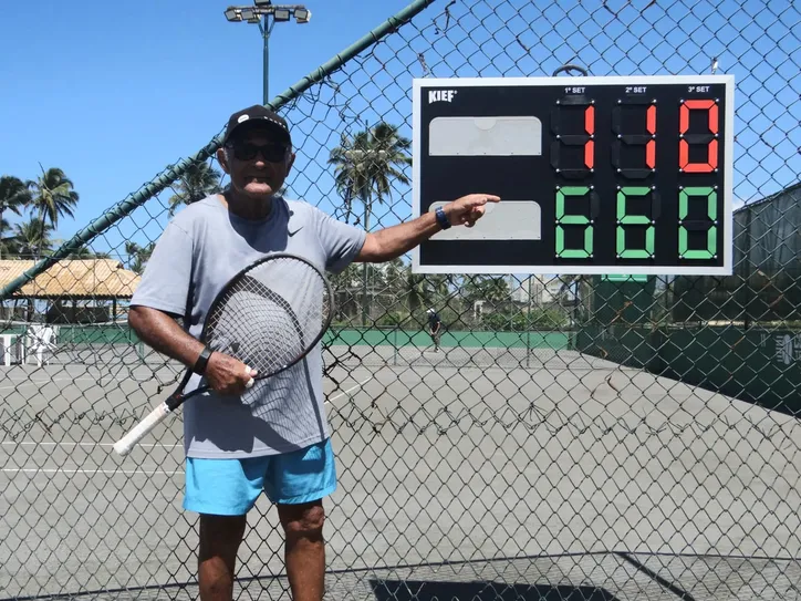 Pedro Silva na Final do ITF, no Costa verde