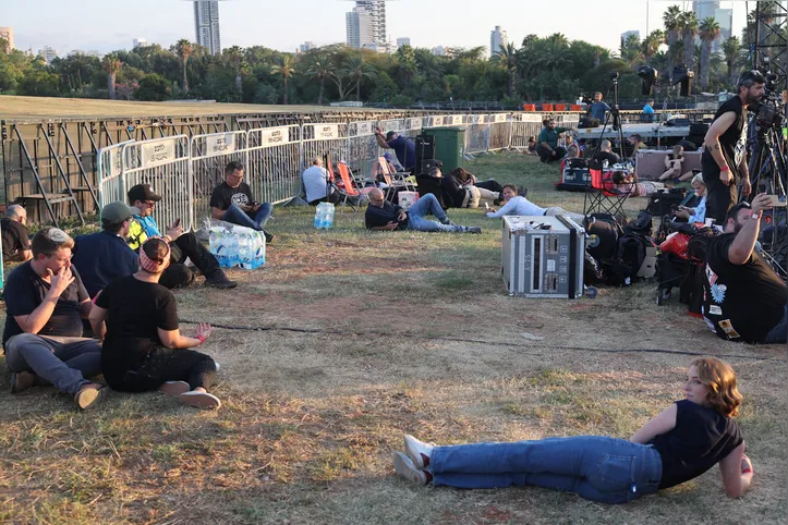 Jornalista em área de proteção