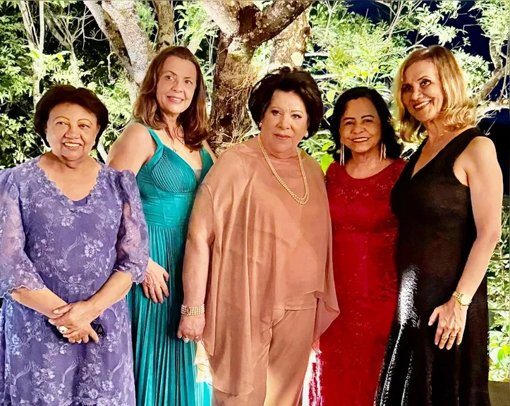 Esmeralda Oliveira, Marielza Brandão, ministra Eliana Calmon, Fátima Carvalho e Nartir Weber, em Brasília