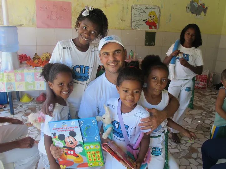 Mestre Balão, fundador do programa 'Capoeiragem Mirim'