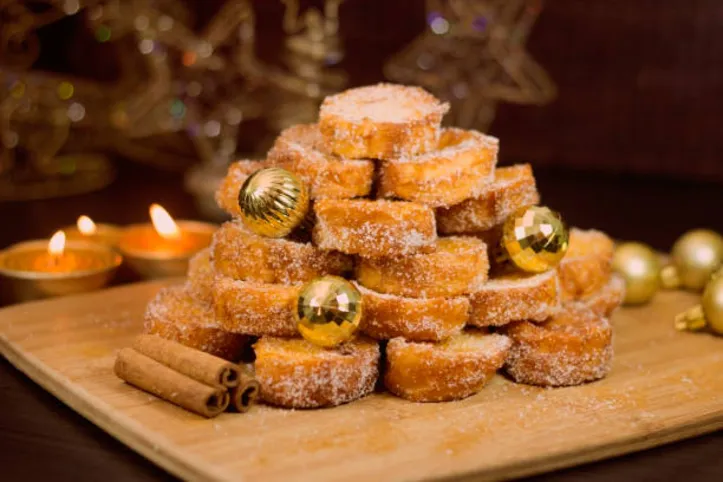 Rabanadas traditional Brazilian food for Christmas