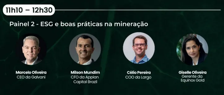 Painel 2: "ESG e boas práticas na mineração"